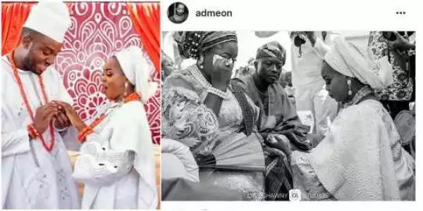 Newly wed lady said her Nigerian mum cried at her wedding because of this {Photos}